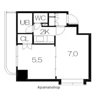 メープル北27条【11階】の間取り