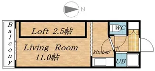 ノースシティ25【310号室】の間取り
