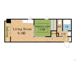 ガーデンハイツ西15【202号室】の間取り