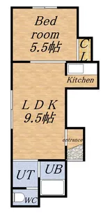 エスコートN23【203号室】の間取り