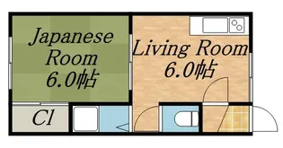 北峰ビル【305号室】の間取り