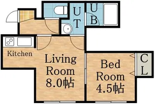 リーフコートN16【103号室】の間取り
