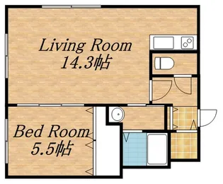 プレステージ知事公館【1階】の間取り