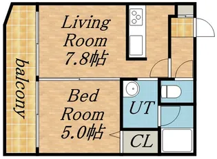 ブランノワール宮の森【206号室】の間取り