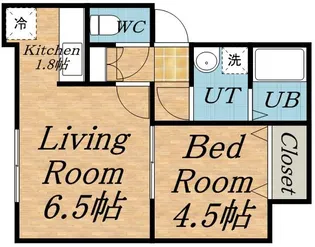 サクシード八軒西Ⅰ【202号室】の間取り