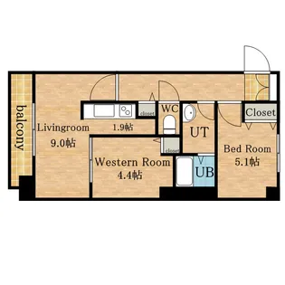 JP NOIE 円山表参道【1008号室】の間取り