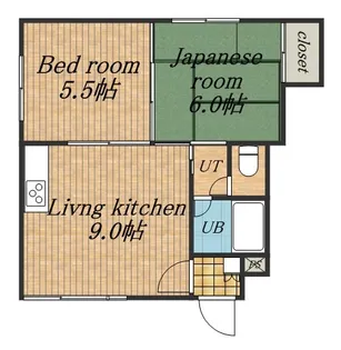 第3パレス日成【101号室】の間取り