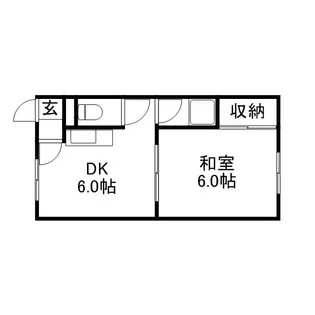 ハイデンス大洋【107号室】の間取り