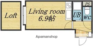 アップルハウス北30条Ⅱ【203号室】の間取り