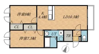 FORTUNA N45【2階】の間取り