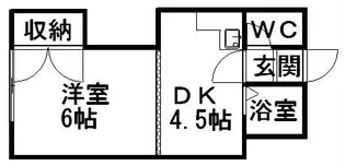マンションりら【3号室】の間取り