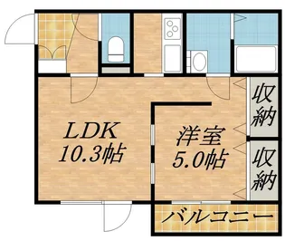 カトラン麻生【3階】の間取り