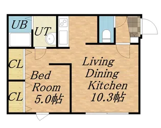 カトラン麻生【4階】の間取り
