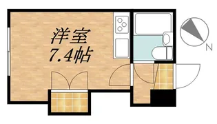 ハイツプレジデント【402号室】の間取り