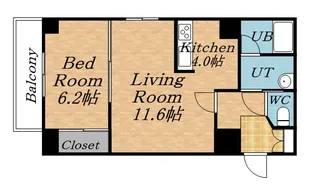 レジディア札幌駅ノース【905号室】の間取り