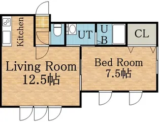 アルコ・イリスⅡ【201号室】の間取り