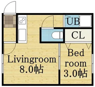 グリーンプラザ札幌【105号室】の間取り