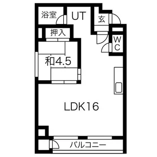 リベルティ大通【301号室】の間取り