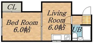 メゾンドパーク【102号室】の間取り