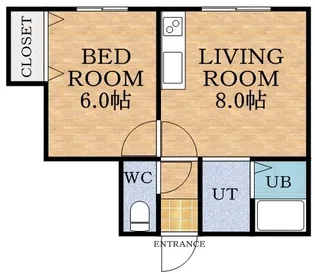 アーバンライフハウスNO2【203号室】の間取り