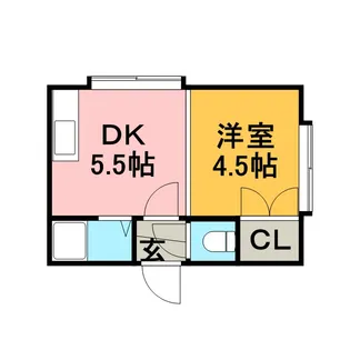 メゾン東豊【3号室】の間取り