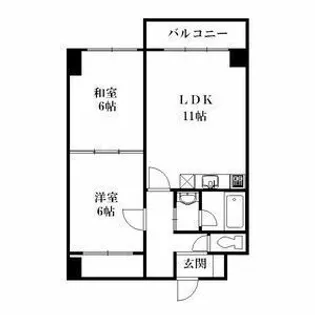 マンションえむず【603号室】の間取り