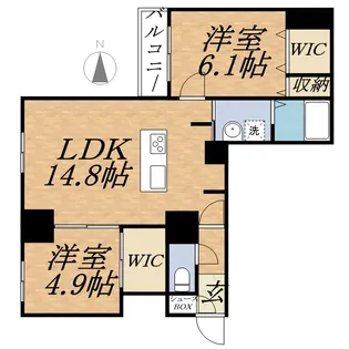 スペチアーレ・プリーモ【3階】の間取り