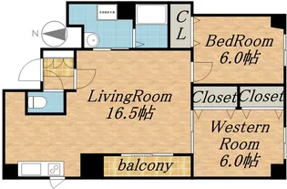 アンディール円山【8階】の間取り