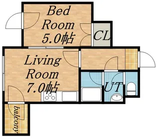 コートロティ大通【11階】の間取り