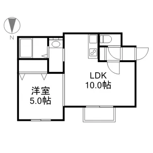 レジデンス大通公園【3階】の間取り