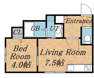ブランノワール煌【5階】の間取り