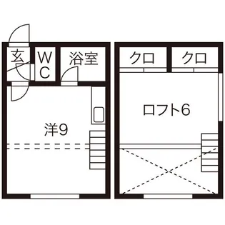 クルーズハウス元町西【105号室】の間取り