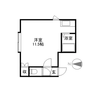 瀬比亜館北14条【203号室】の間取り
