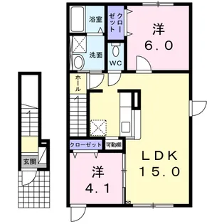 ウインドブレイク【2階】の間取り