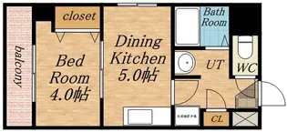 クレール【00403号室】の間取り