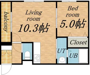 WILLDO北24条【01005号室】の間取り