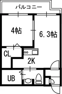VILLAGE北大通壱番館【00306号室】の間取り