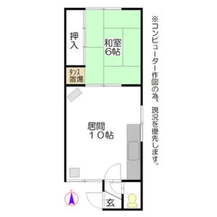 ザ セカンドマンション ボーニ【N号室】の間取り