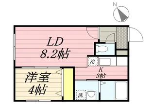 RS3ー2【1階】の間取り