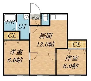 コート312【202号室】の間取り
