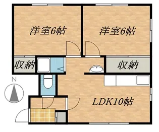 MSレジデンス【2号室】の間取り