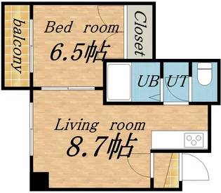 リズムKITA25【5階】の間取り