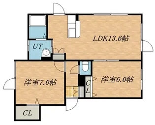 カーサ・セントロⅡ【B号室】の間取り