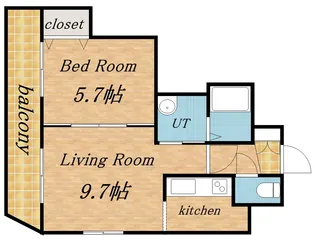 METRO SIDE(メトロサイド大通)【7階】の間取り