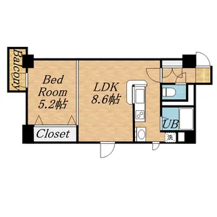 パークヒルズ大通中央【11階】の間取り