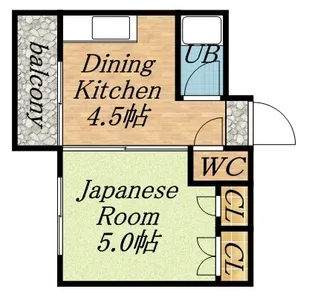 クラークハイツ【403号室】の間取り