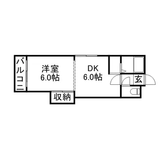 ステュディオ北12条【203号室】の間取り