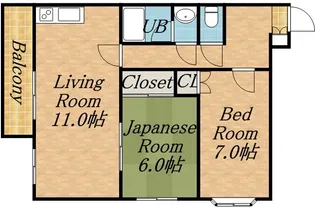 モアノース40【00203号室】の間取り