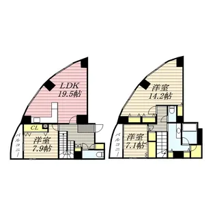 INFINITY【13階】の間取り