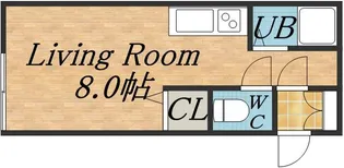 JKステージN14A【103号室】の間取り